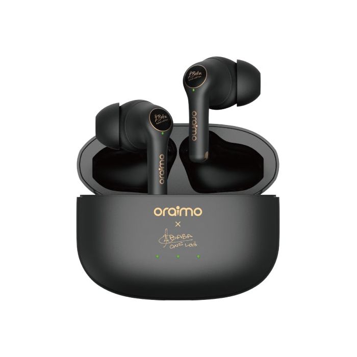 Oraimo FreePods 3 ENC Calling Noise Cancellation TWS True Wireless Earbuds - Black