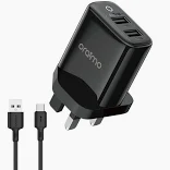 product-grid-gallery-item Oraimo Firefly 2U 12W 2.4A Dual USB Fast Charger Fast Charge Cable