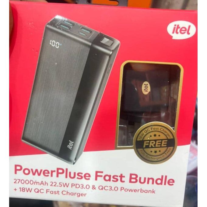 itel PowerPluse 27000mAh Fast Bundle 22.5W PowerBank